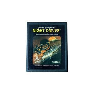 Night Driver 1978 (Atari 2600) - TESTED - Cartridge Only